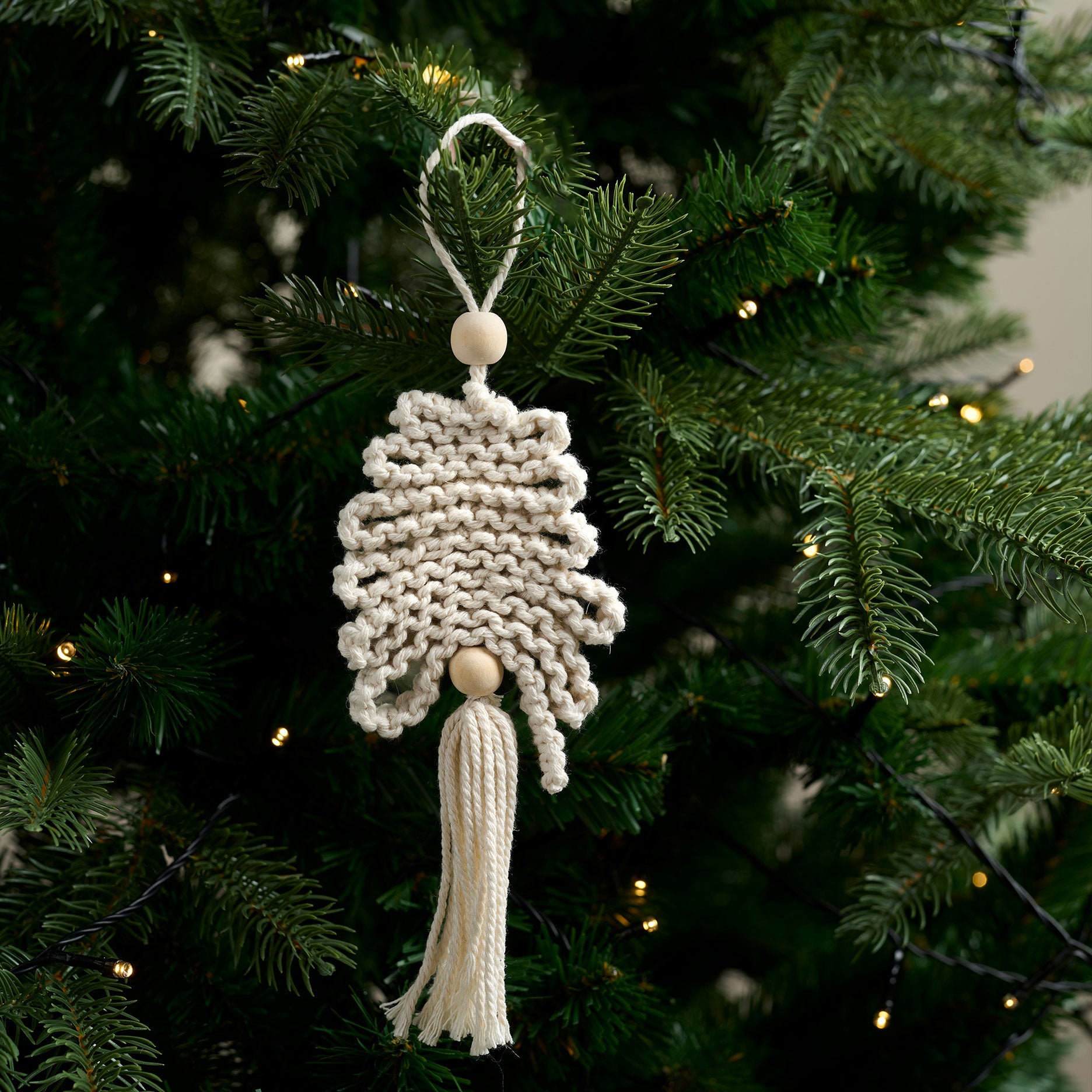 Strikket Juletræsophæng